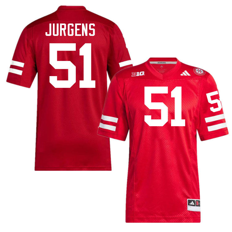 Cam Jurgens Nebraska Jersey,Nebraska Cornhuskers Football Uniforms,Jersey-Scarlet